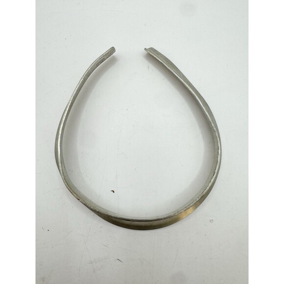 JORGEN JENSEN Denmark Pewter Modernist Choker Necklace 129 Vintage Scandinavian - Picture 8 of 11